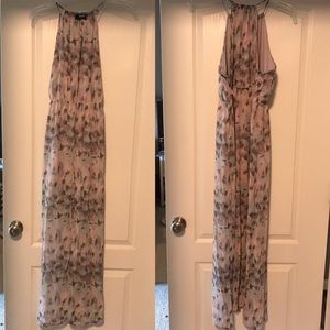 Small MOD maxi dress halter neck tie